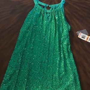 Keyhole Sequin Holiday or NYE Halter Top